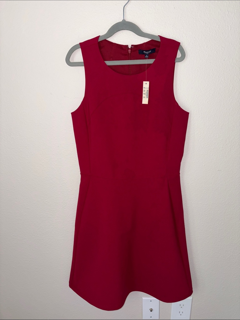 NWT Madewell Size 0 A Line Mini Red Dress